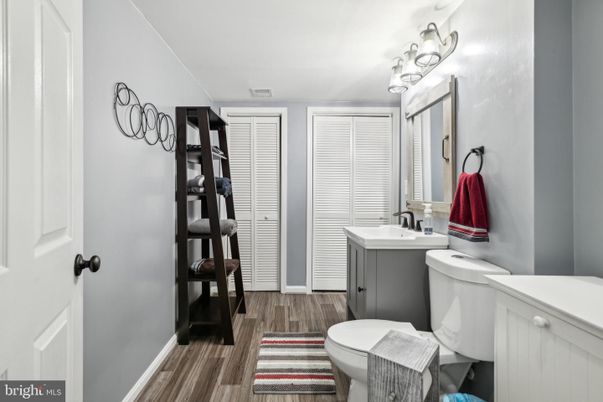 Bathroom, Interior, Wood Texture Flooring