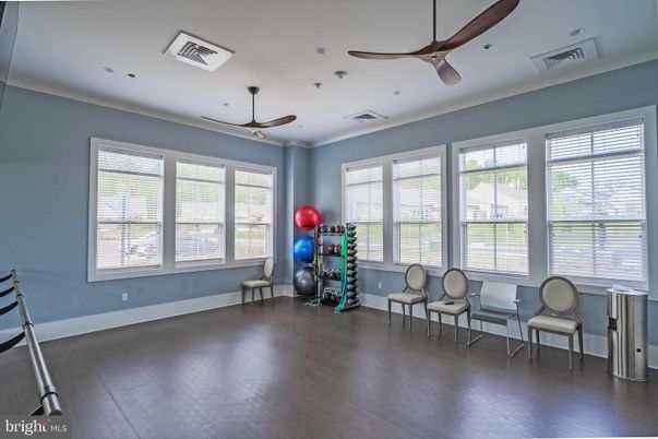 Fitness Equipment, Interior, Wood Texture Flooring
