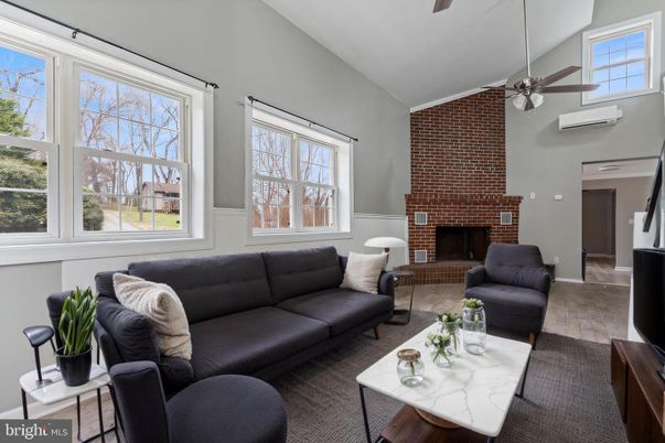 Fireplace, Interior, Living room, Stone Walls