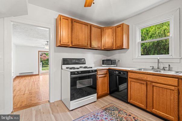 Interior, Kitchen, Wood Texture Flooring