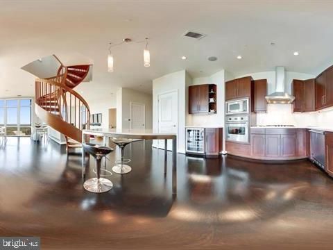 Interior, Kitchen, Pendant Lights, Recessed Lighting, Stainless Steel Appliances