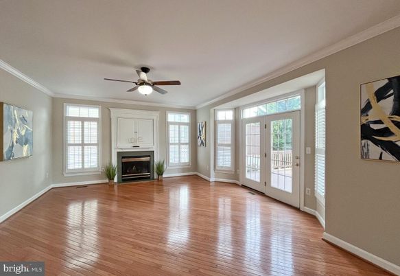 Empty room, Fireplace, Interior, Wood Texture Flooring