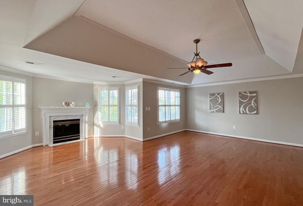 Empty room, Fireplace, Interior, Wood Texture Flooring