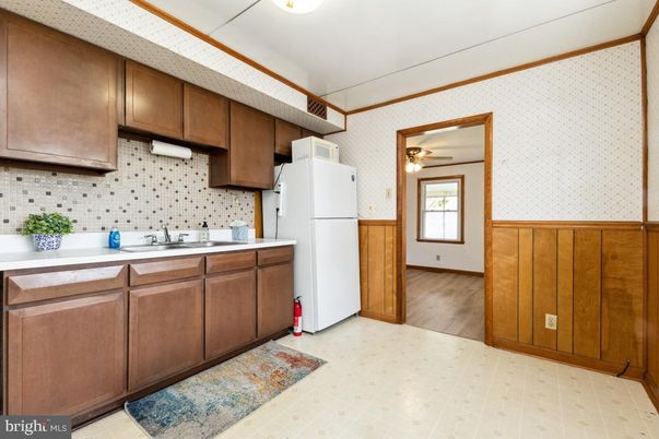 Interior, Kitchen, Wood Texture Flooring