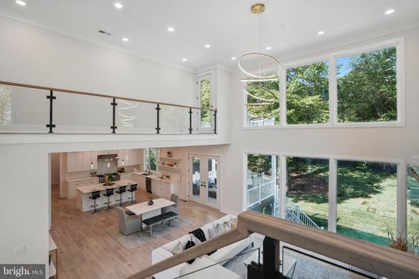 Interior, Kitchen, Living room, Pendant Lights, Recessed Lighting, Wood Texture Flooring