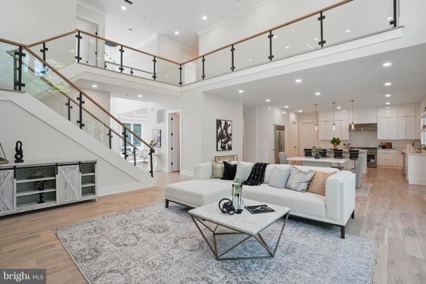 Interior, Kitchen, Living room, Pendant Lights, Recessed Lighting, Wood Texture Flooring