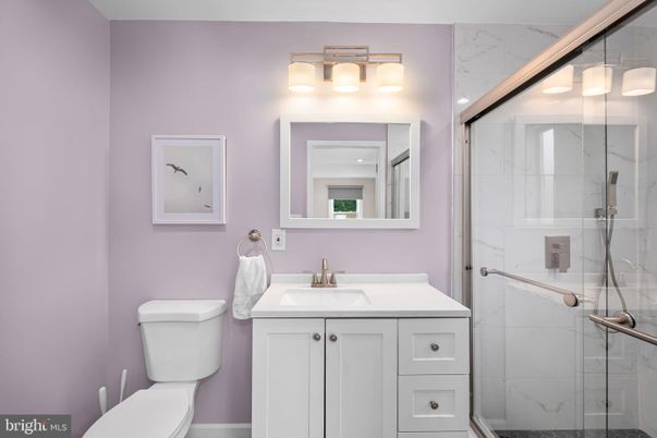 Bathroom, Glass Shower, Interior, Marble Walls