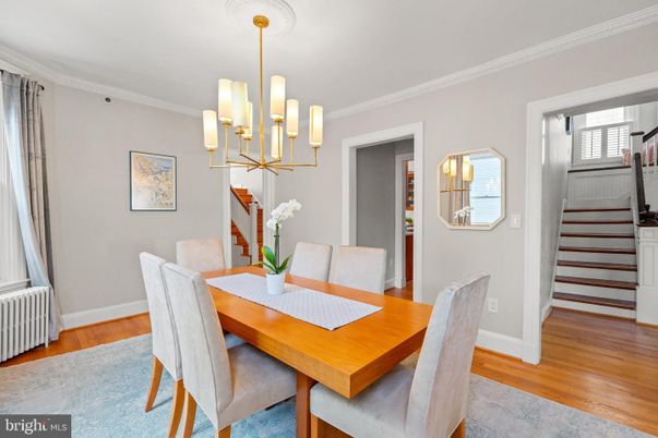 Chandelier, Dining room, Interior, Pendant Lights, Wood Texture Flooring