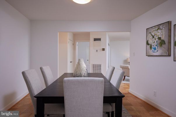 Dining room, Interior, Wood Texture Flooring