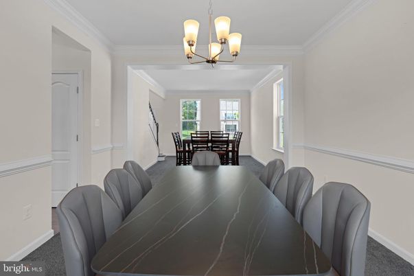 Chandelier, Dining room, Interior