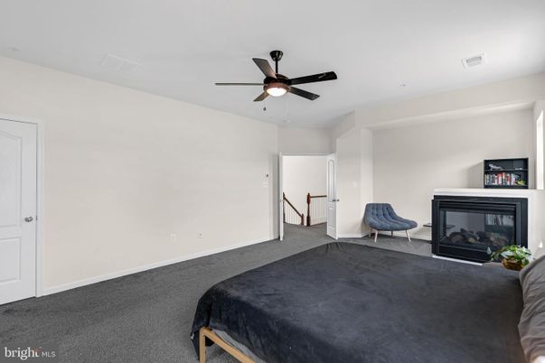 Bedroom, Fireplace, Interior