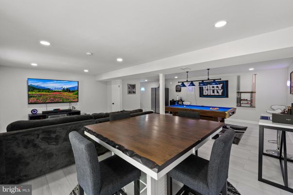 Billiard Table, Dining room, Game Room, Interior, Living room, Pendant Lights, Recessed Lighting