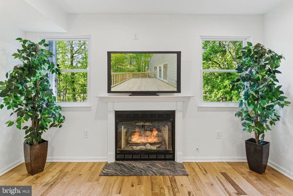 Fireplace, Interior, Wood Texture Flooring