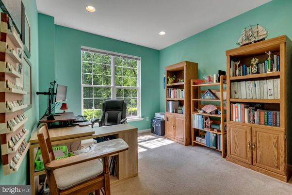 Home Office, Interior, Recessed Lighting