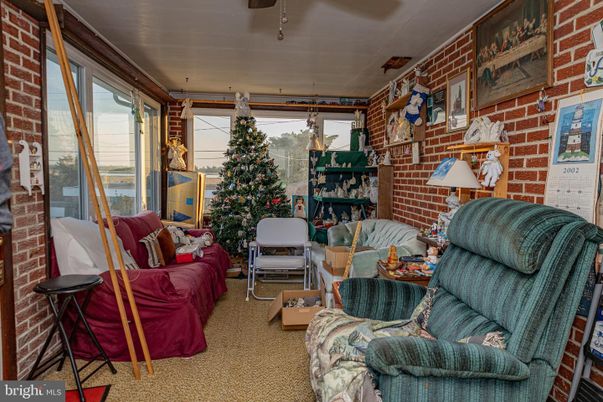 Interior, Living room, Stone Walls