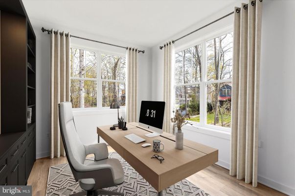 Home Office, Interior, Wood Texture Flooring