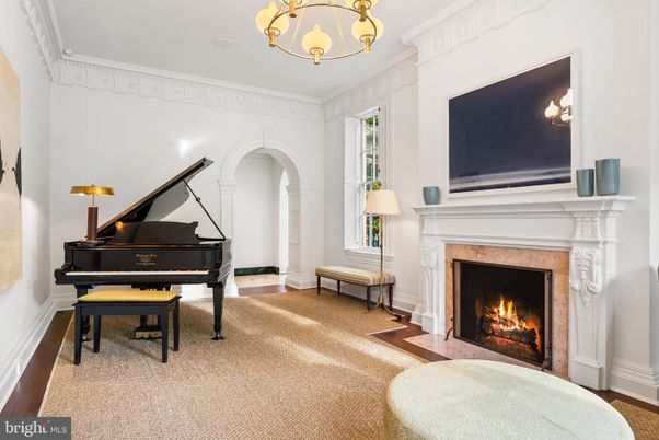 Fireplace, Interior, Piano