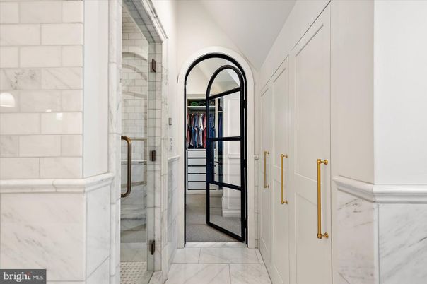 Bathroom, Glass Shower, Interior, Marble