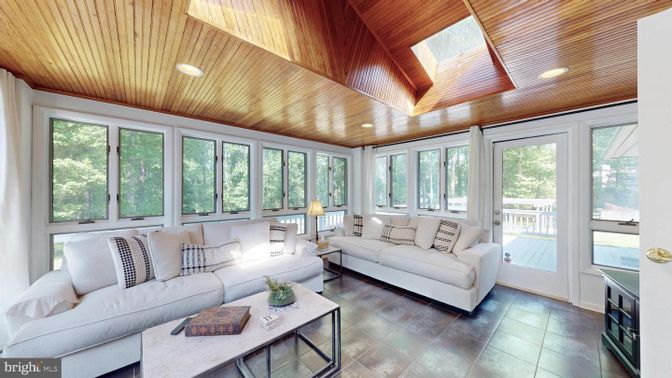 Interior, Living room, Recessed Lighting, Wooden Ceilings