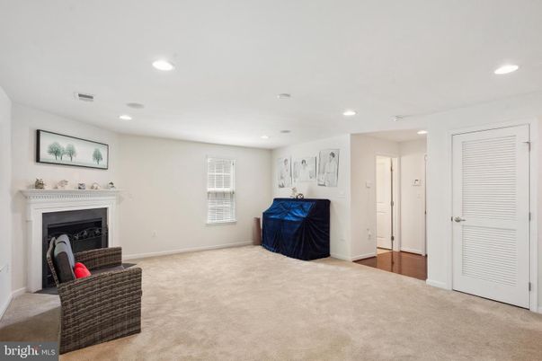 Empty room, Fireplace, Interior, Recessed Lighting