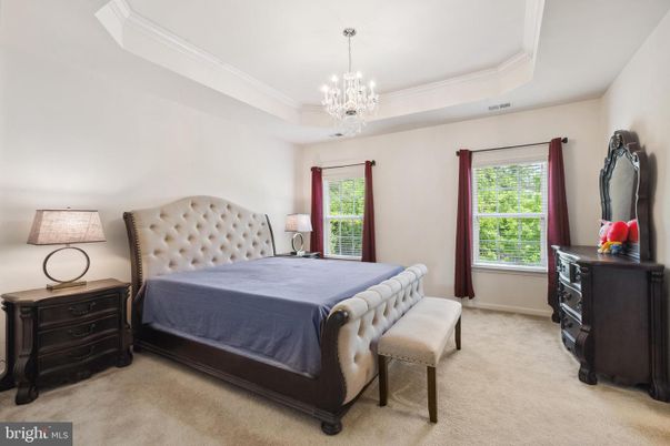 Bedroom, Chandelier, Interior