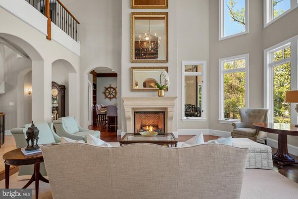 Fireplace, Interior, Living room, Pendant Lights, Wood Texture Flooring