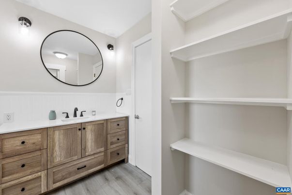 Bathroom, Interior, Wood Texture Flooring