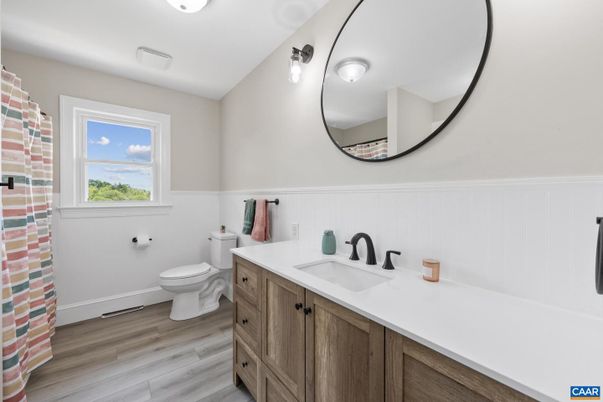 Bathroom, Interior, Wood Texture Flooring