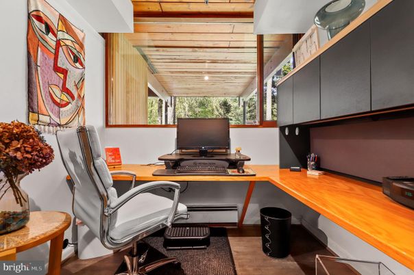 Home Office, Interior, Wood Texture Flooring