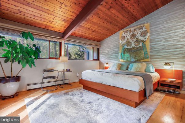 Bedroom, Interior, Wooden Beams, Wooden Ceilings, Wood Texture Flooring
