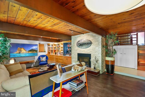 Fireplace, Interior, Living room, Stone Walls, Wooden Beams, Wooden Ceilings, Wood Texture Flooring