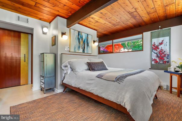 Bedroom, Interior, Wooden Beams, Wooden Ceilings