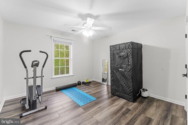 Fitness Equipment, Interior, Wood Texture Flooring