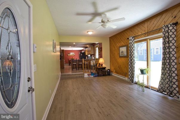 Dining room, Interior, Wood Texture Flooring, Wooden Walls