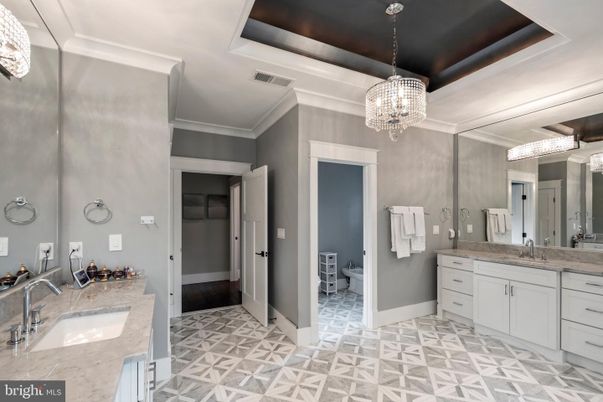 Bathroom, Chandelier, Dual Sink Vanities, Interior