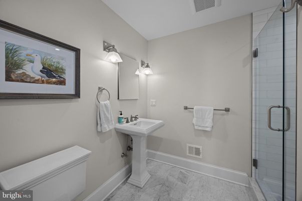 Bathroom, Glass Shower, Interior, Marble