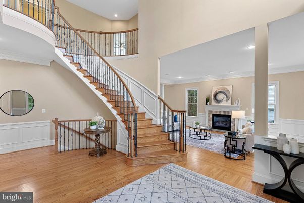Fireplace, Interior, Recessed Lighting, Wood Texture Flooring