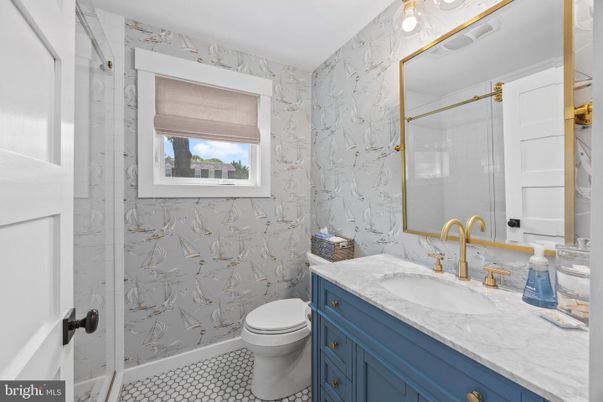 Bathroom, Glass Shower, Interior, Marble Walls