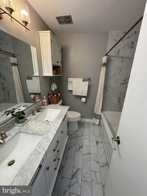 Bathroom, Dual Sink Vanities, Interior, Marble, Marble Walls