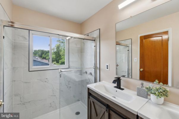 Bathroom, Glass Shower, Interior, Marble Walls