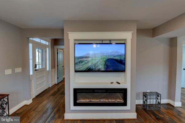 Fireplace, Interior, Wood Texture Flooring