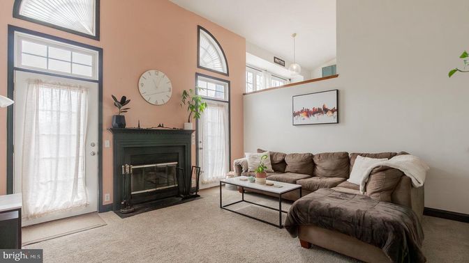 Fireplace, Interior, Living room, Pendant Lights