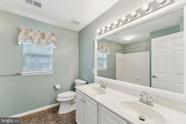 Bathroom, Dual Sink Vanities, Glass Shower, Interior