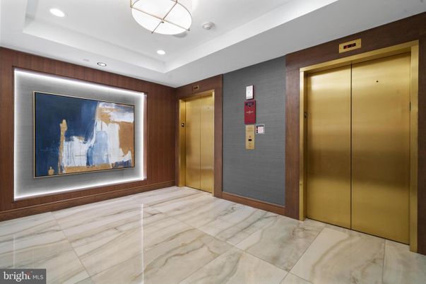 Elevator, Interior, Recessed Lighting, Wooden Walls