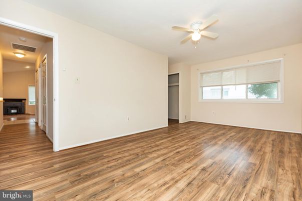 Empty room, Fireplace, Interior, Wood Texture Flooring