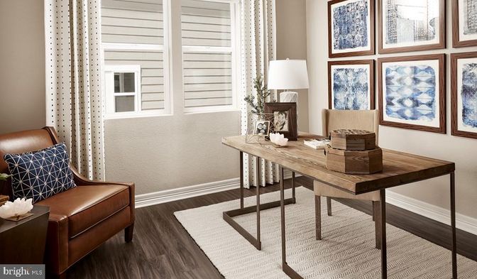 Home Office, Interior, Wood Texture Flooring
