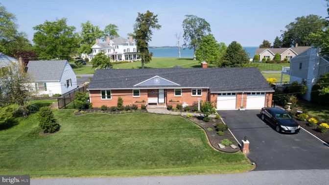 Attached, Exterior, Facade, Brick Facade, Water, Cape Cod
