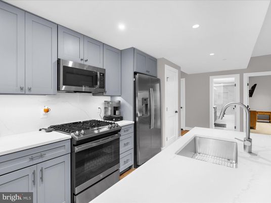 Interior, Kitchen, Recessed Lighting, Stainless Steel Appliances