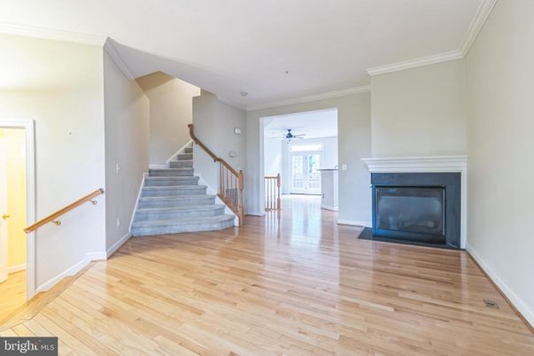 Empty room, Fireplace, Interior, Wood Texture Flooring