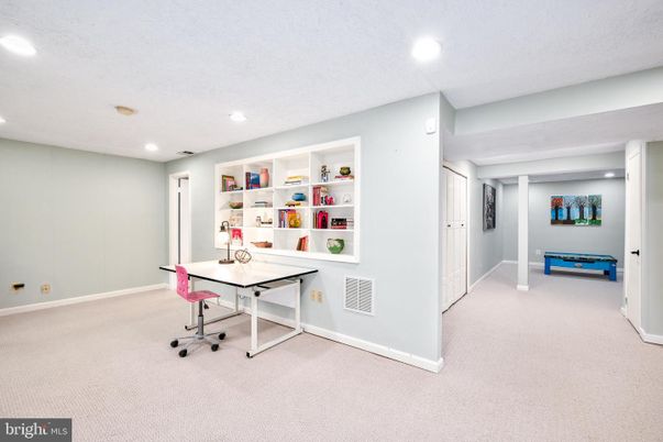 Home Office, Interior, Recessed Lighting